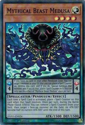 Mythical Beast Medusa [EXFO-EN024] Super Rare - Trinity Hobby