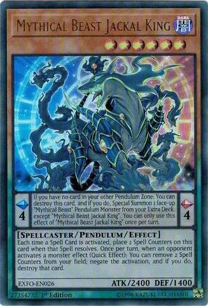 Mythical Beast Jackal King [EXFO-EN026] Ultra Rare - Trinity Hobby