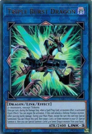 Triple Burst Dragon [EXFO-EN044] Ultra Rare - Trinity Hobby