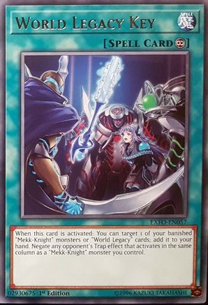 World Legacy Key [EXFO-EN057] Rare - Trinity Hobby