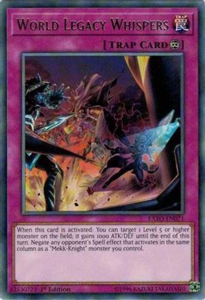 World Legacy Whispers [EXFO-EN071] Rare - Trinity Hobby