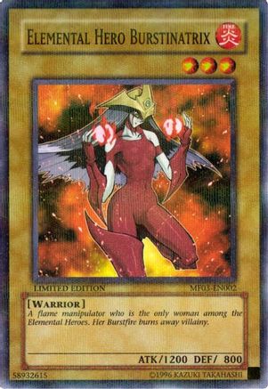 Elemental Hero Burstinatrix [MF03-EN002] Parallel Rare - Trinity Hobby