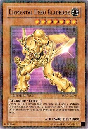 Elemental HERO Bladedge [MF03-EN005] - Mattel Action Figure Promos: Series 3 Limited - Parallel Rare - Trinity Hobby