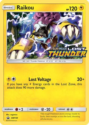 Raikou (SM150) [Sun & Moon: Black Star Promos] - Trinity Hobby