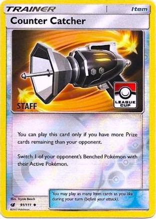 Counter Catcher (91/111) (League Promo Staff) [Sun & Moon: Crimson Invasion] - Trinity Hobby