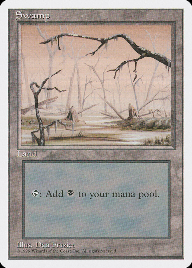 Swamp (Orange Sky) [Fourth Edition] - Trinity Hobby