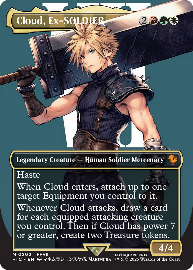 Cloud, Ex-SOLDIER  (FIC-202) - [Commander: FINAL FANTASY] (Borderless) - Trinity Hobby