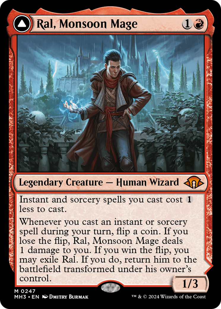 Ral, Monsoon Mage // Ral, Leyline Prodigy [Modern Horizons 3] - Trinity Hobby