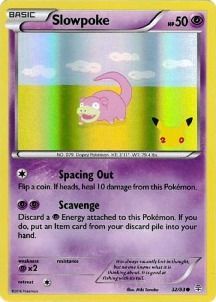 Slowpoke (32/83) (20th Anniversary Stamp) [XY: Generations]