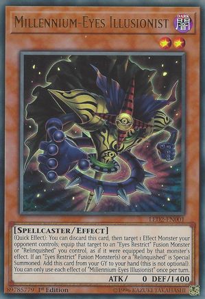 Millennium-Eyes Illusionist [LED2-EN001] Ultra Rare - Trinity Hobby