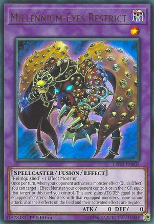 Millennium-Eyes Restrict [LED2-EN003] Ultra Rare - Trinity Hobby