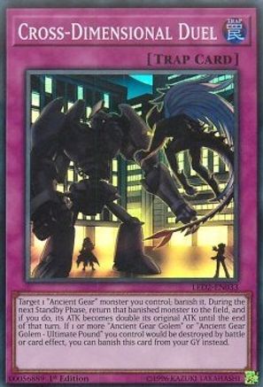 Cross-Dimensional Duel [LED2-EN033] Super Rare - Trinity Hobby