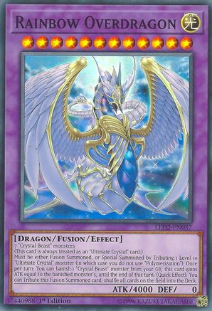 Rainbow Overdragon [LED2-EN037] Super Rare - Trinity Hobby