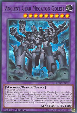 Ancient Gear Megaton Golem [LED2-EN031] Super Rare - Trinity Hobby