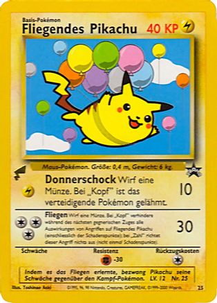Pikachu (Flying) - (025/null) [Pikachu World Collection Promos] - Trinity Hobby