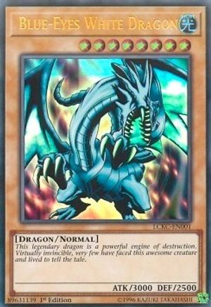 Blue-Eyes White Dragon (Version 1) [LCKC-EN001] Ultra Rare - Trinity Hobby