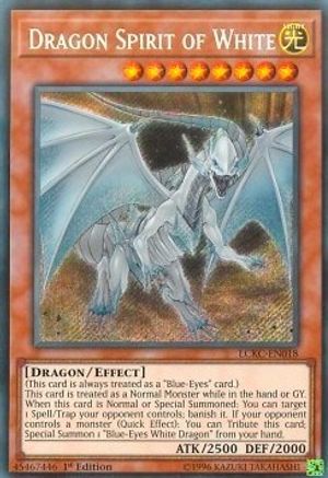 Dragon Spirit of White [LCKC-EN018] Secret Rare - Trinity Hobby