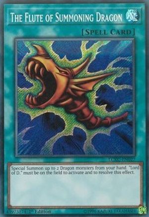 The Flute of Summoning Dragon [LCKC-EN027] Secret Rare - Trinity Hobby