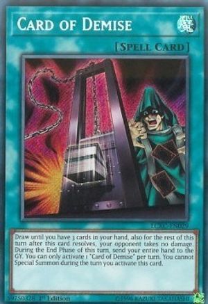 Card of Demise [LCKC-EN029] Secret Rare - Trinity Hobby