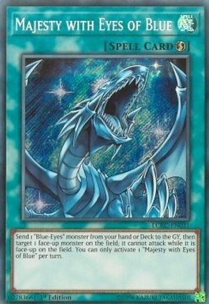 Majesty with Eyes of Blue [LCKC-EN031] Secret Rare - Trinity Hobby