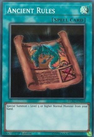 Ancient Rules [LCKC-EN039] Secret Rare - Trinity Hobby