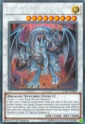 Azure-Eyes Silver Dragon [LCKC-EN066] Secret Rare - Trinity Hobby