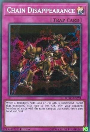 Chain Disappearance [LCKC-EN094] Secret Rare - Trinity Hobby