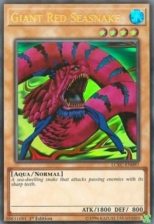 Giant Red Seasnake [LCKC-EN097] Ultra Rare - Trinity Hobby