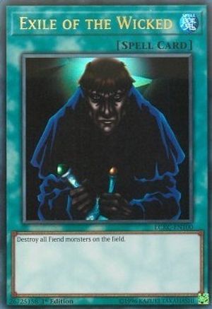 Exile of the Wicked [LCKC-EN100] Ultra Rare - Trinity Hobby