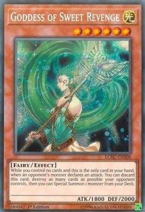Goddess of Sweet Revenge [LCKC-EN106] Secret Rare - Trinity Hobby