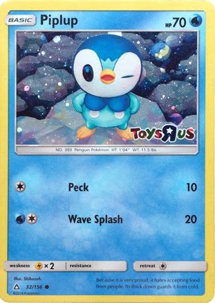 Piplup (Toys R Us) - (032/156) Holofoil [Miscellaneous Cards & Products]