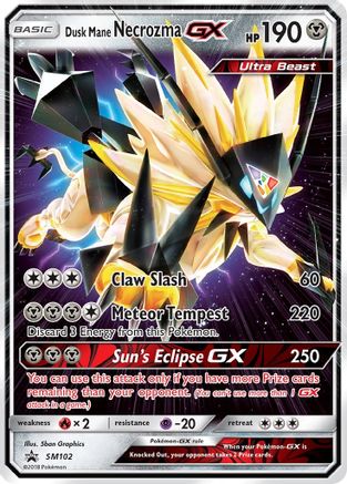 Dusk Mane Necrozma GX (SM102) [Sun & Moon: Black Star Promos] - Trinity Hobby