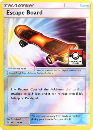 Escape Board (122/156) (League Promo) [Sun & Moon: Ultra Prism] - Trinity Hobby