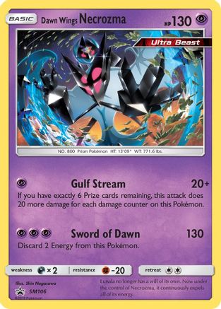 Dawn Wings Necrozma (SM106) [Sun & Moon: Black Star Promos] - Trinity Hobby