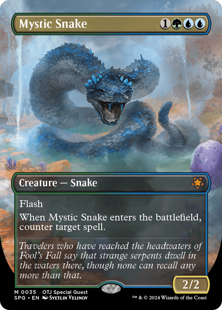 Mystic Snake (Borderless) [Outlaws of Thunder Junction Special Guests] - Trinity Hobby