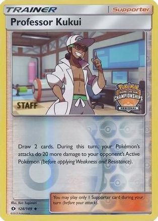 Professor Kukui (128/149) (Regional Championship Promo Staff) [Sun & Moon: Base Set] - Trinity Hobby
