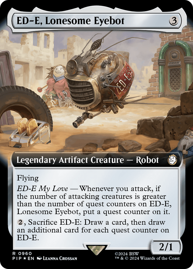 ED-E, Lonesome Eyebot (Extended Art) (Surge Foil) [Fallout] - Trinity Hobby