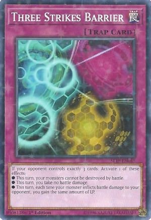 Three Strikes Barrier [SP18-EN045] Starfoil Rare - Trinity Hobby
