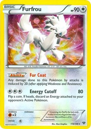 Furfrou (114/146)(Cosmos Holo) (Blister Exclusive) [XY: Base Set] - Trinity Hobby