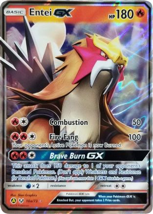 Entei GX (10a/73) [Alternate Art Promos] - Trinity Hobby