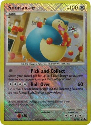 Snorlax (33/111) (League Promo) [Platinum: Rising Rivals] - Trinity Hobby