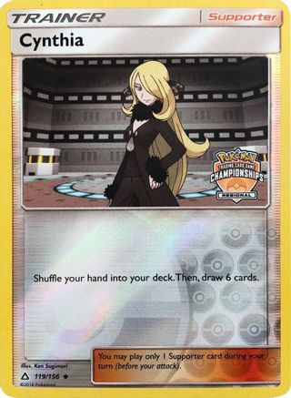 Cynthia (119/156) (Regional Championship Promo) [Sun & Moon: Ultra Prism] - Trinity Hobby