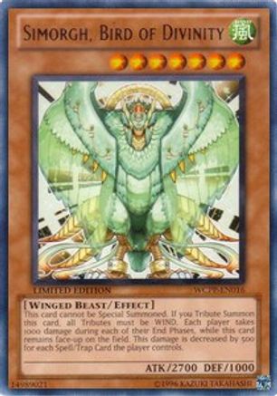 Simorgh, Bird of Divinity [WCPP-EN016] Rare - Trinity Hobby