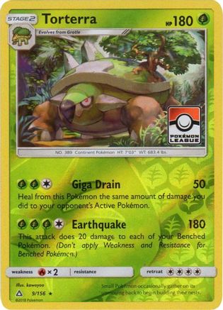 Torterra (9/156) (League Promo) [Sun & Moon: Ultra Prism] - Trinity Hobby