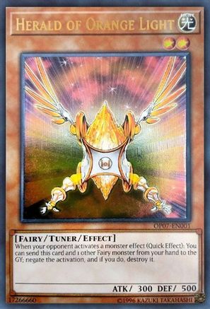 Herald of Orange Light [OP07-EN001] Ultimate Rare - Trinity Hobby