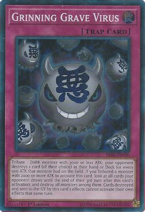 Grinning Grave Virus [SR06-EN030] Super Rare - Trinity Hobby