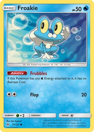 Froakie (21/131) [Sun & Moon: Forbidden Light] - Trinity Hobby