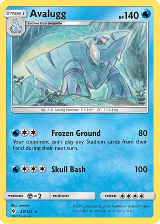 Avalugg (30/131) [Sun & Moon: Forbidden Light] - Trinity Hobby