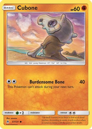 Cubone (57/131) [Sun & Moon: Forbidden Light] - Trinity Hobby
