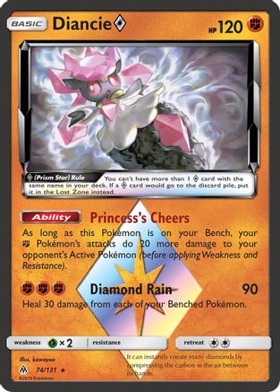 Diancie (74/131) (Prism Star) [Sun & Moon: Forbidden Light] - Trinity Hobby